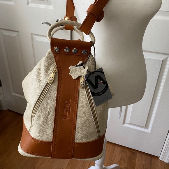 PRICE REDUCED!!! NWT Valentina Convertible Backpack Sling Purse Made in Italy - Picture 1 of 12